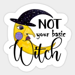 Not Your Basic Witch Sticker